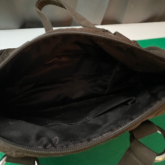 Vera Bradley quilted brown handbag. - Picture 5 of 5